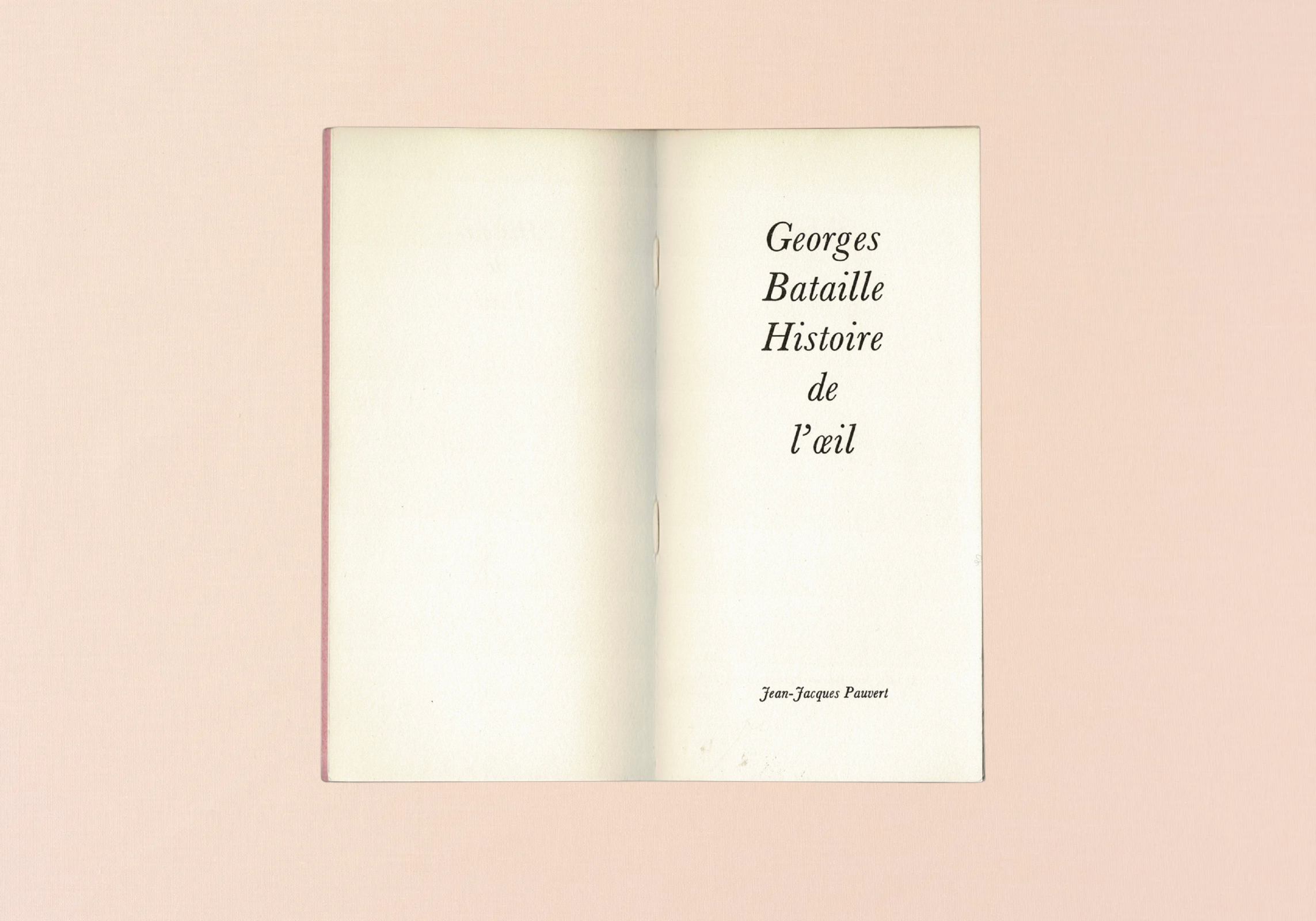 Histoire de l'oeil by Georges Bataille, frontispiece