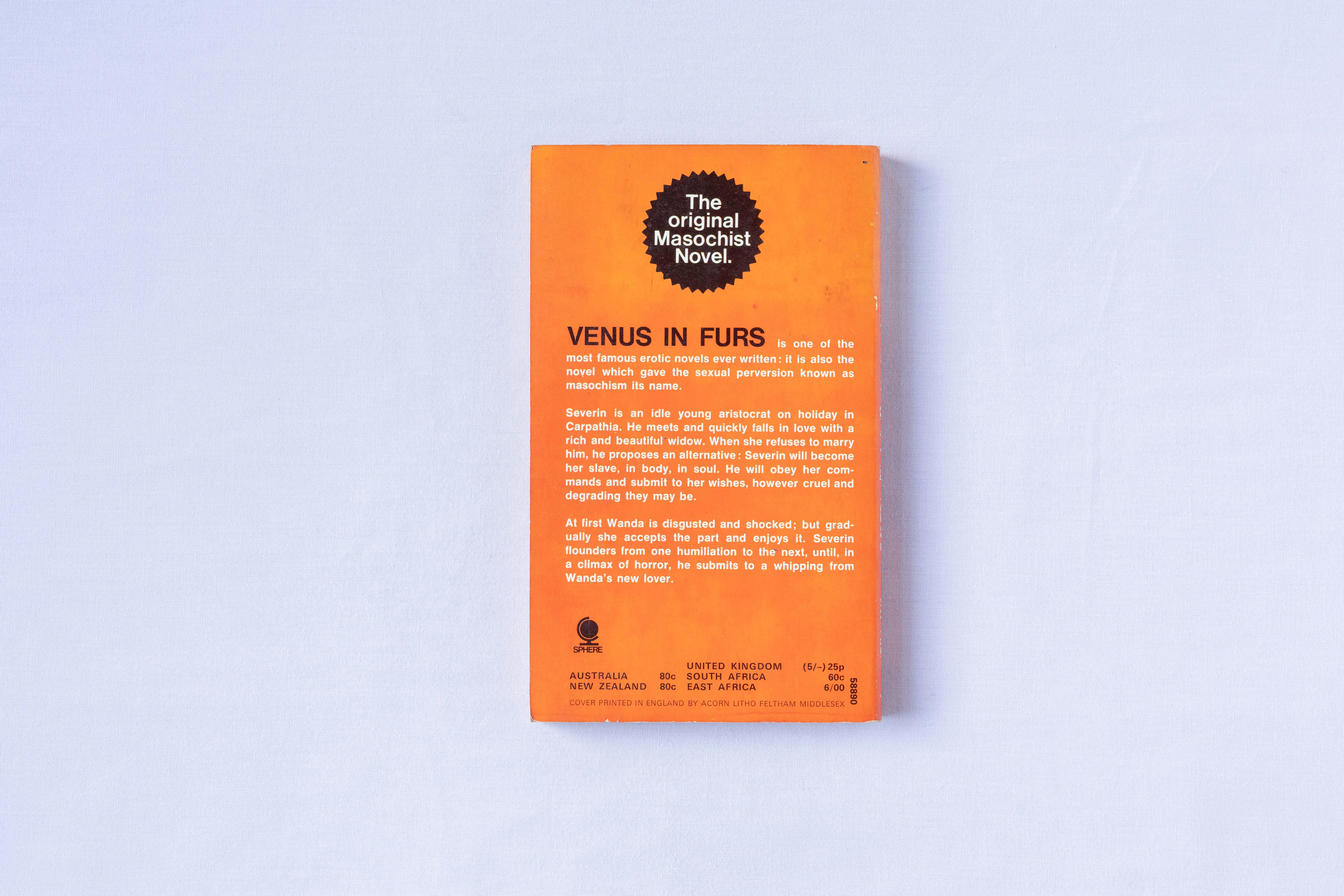 Venus in Furs, back cover