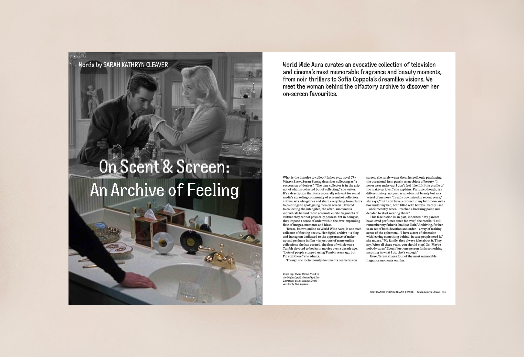 Cinema de Look, JOUISSANCE section