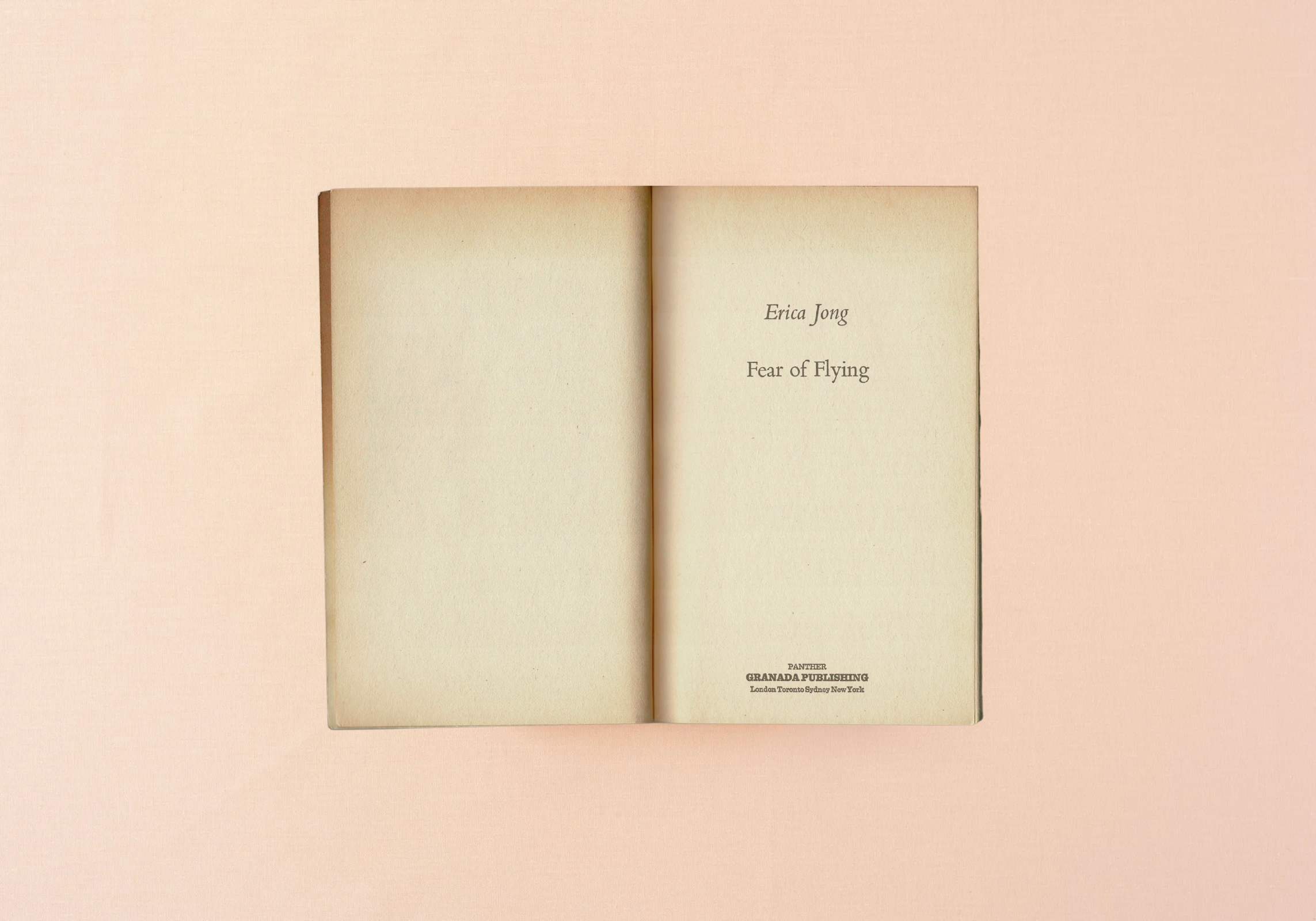 Fear of Flying by Erica Jong, frontispiece