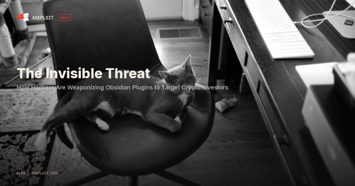 The Invisible Threat: How Hackers Are Weaponizing Obsidian Plugins to Target Crypto Investors
