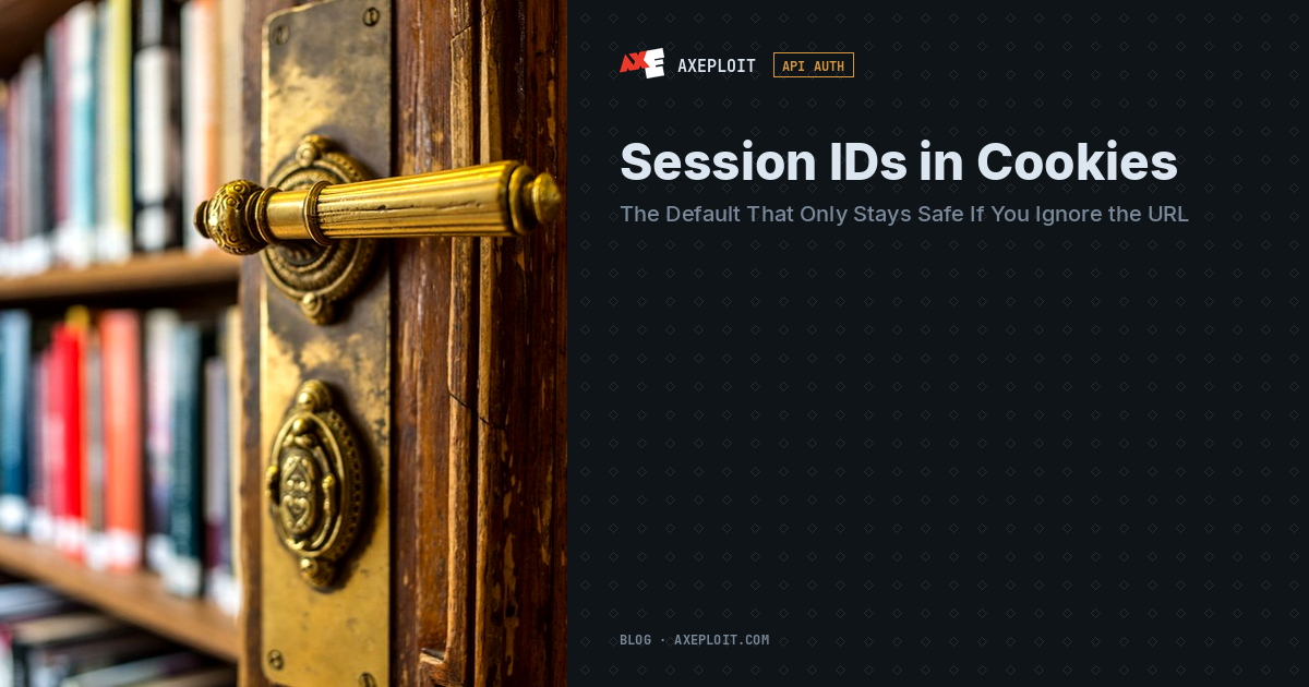 Session IDs in Cookies: The Default That Only Stays Safe If You Ignore the URL