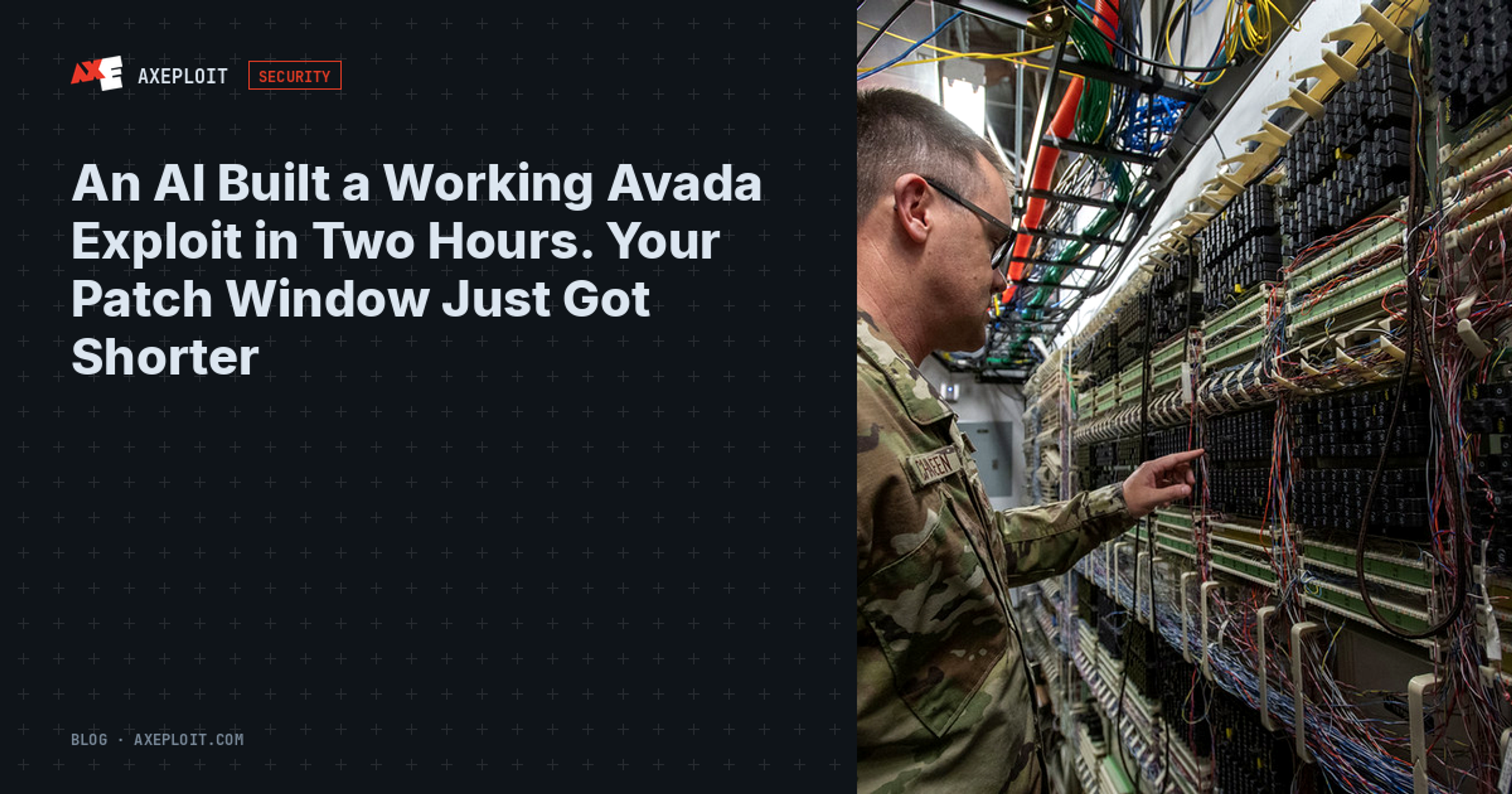 An AI Built a Working Avada Exploit in Two Hours. Your Patch Window Just Got Shorter