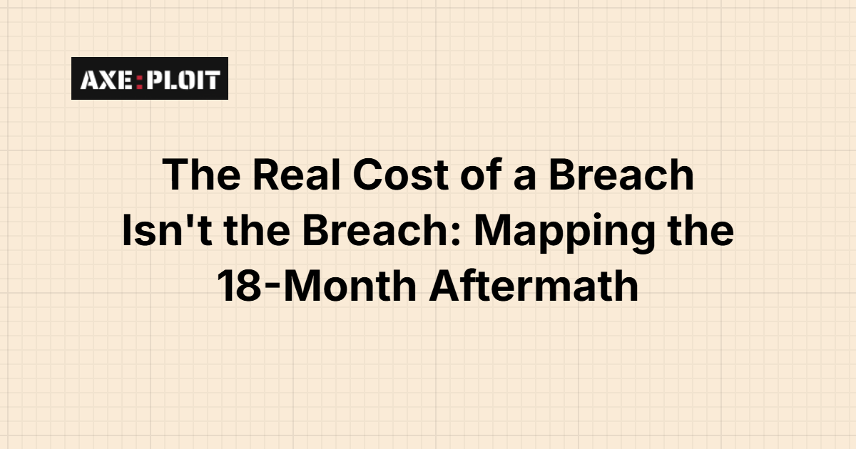 The Real Cost of a Breach Isn't the Breach: Mapping the 18-Month Aftermath