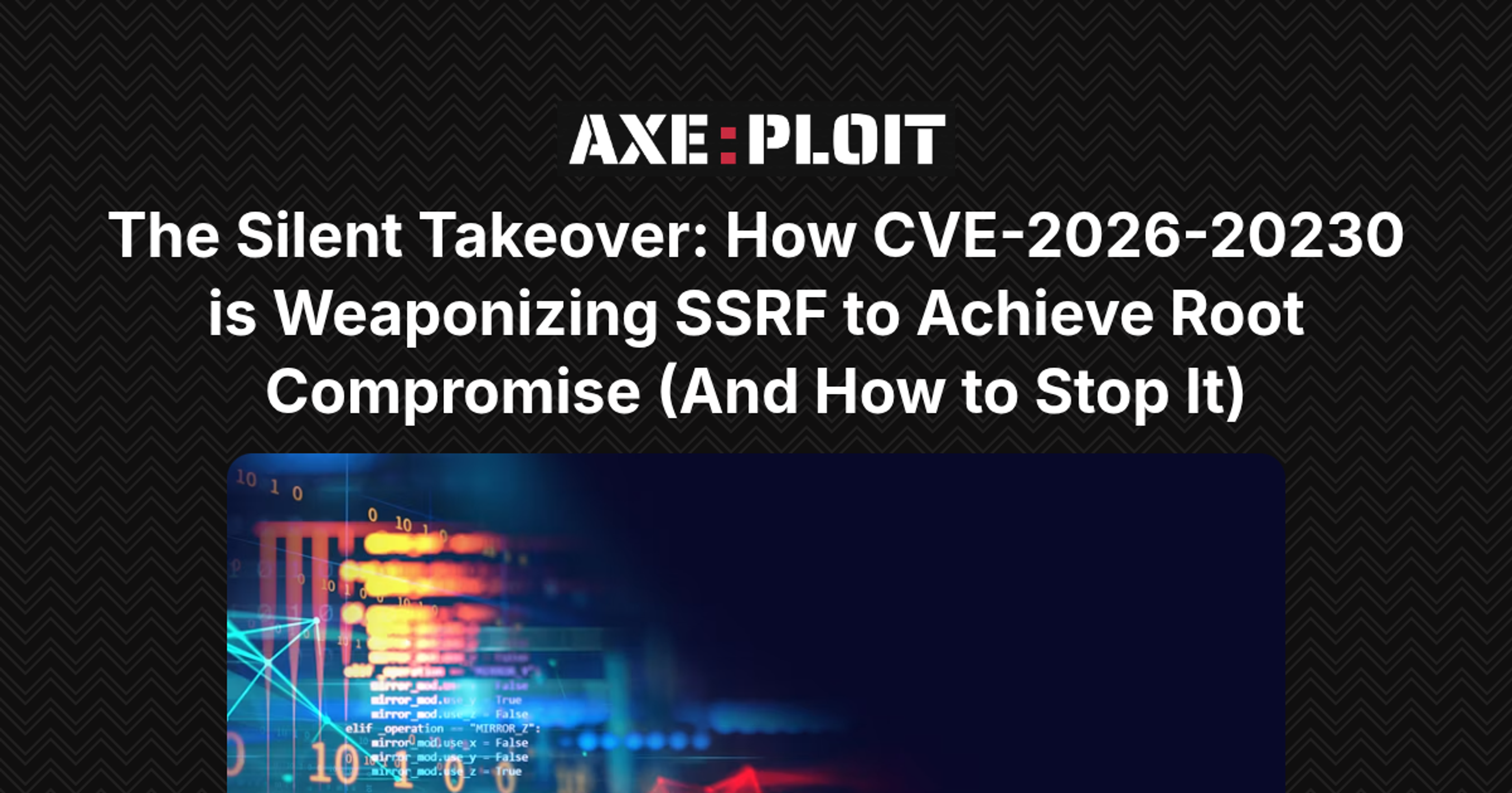 CVE-2026-20230: A Cisco SSRF That Walks Itself to Root