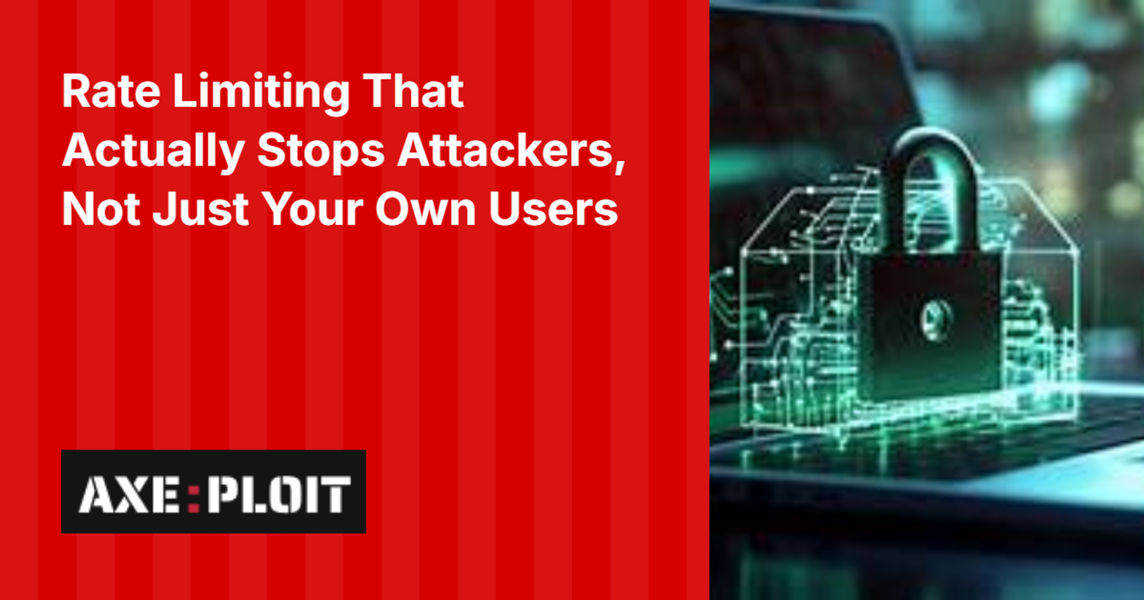 Rate Limiting That Actually Stops Attackers, Not Just Your Own Users
