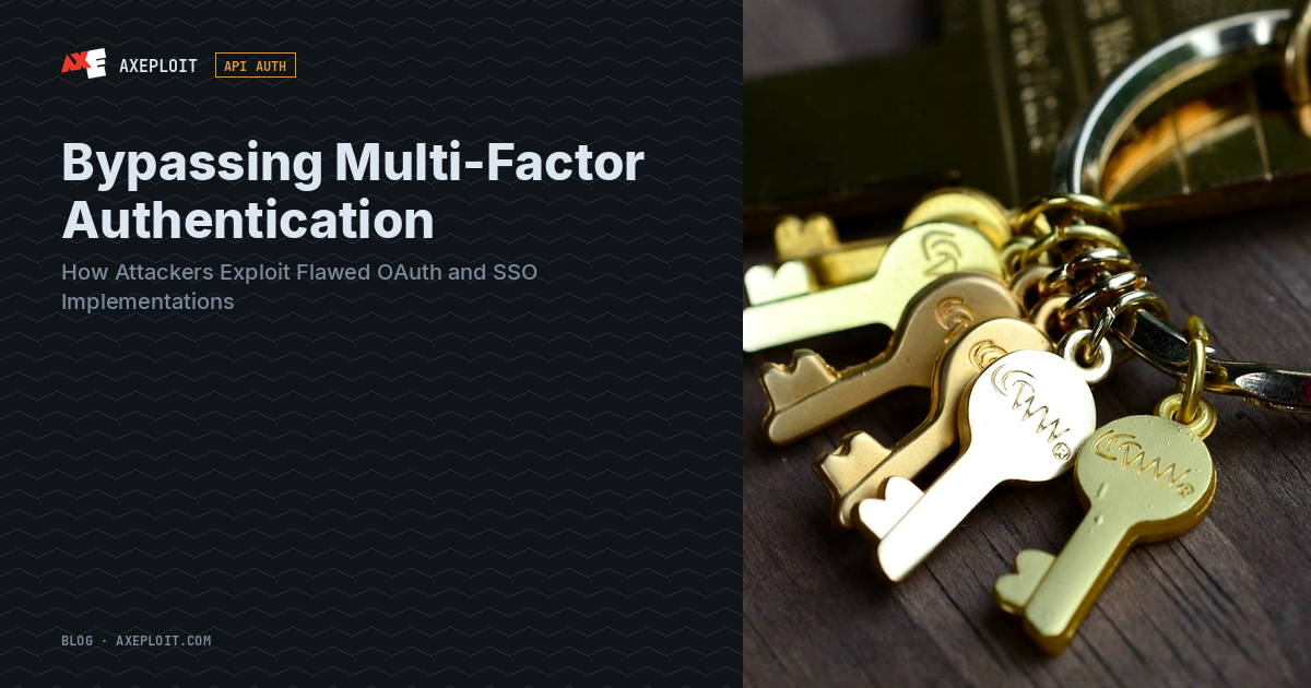 Bypassing Multi-Factor Authentication: How Attackers Exploit Flawed OAuth and SSO Implementations