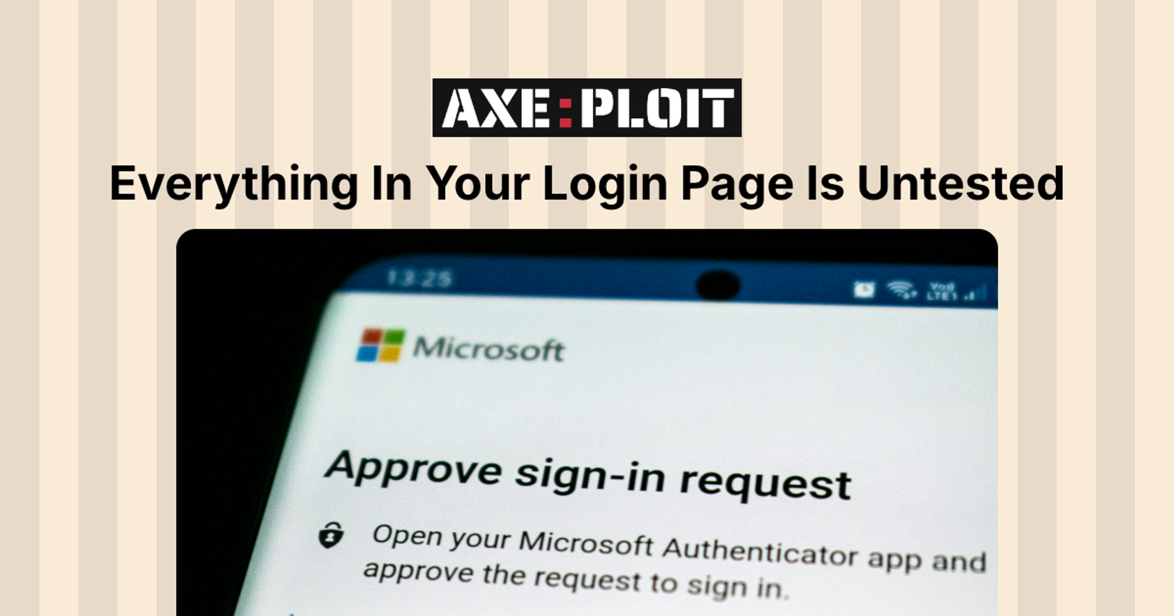 Everything In Your Login Page Is Untested