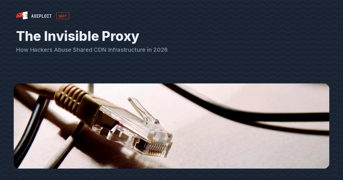 The Invisible Proxy: How Hackers Abuse Shared CDN Infrastructure in 2026