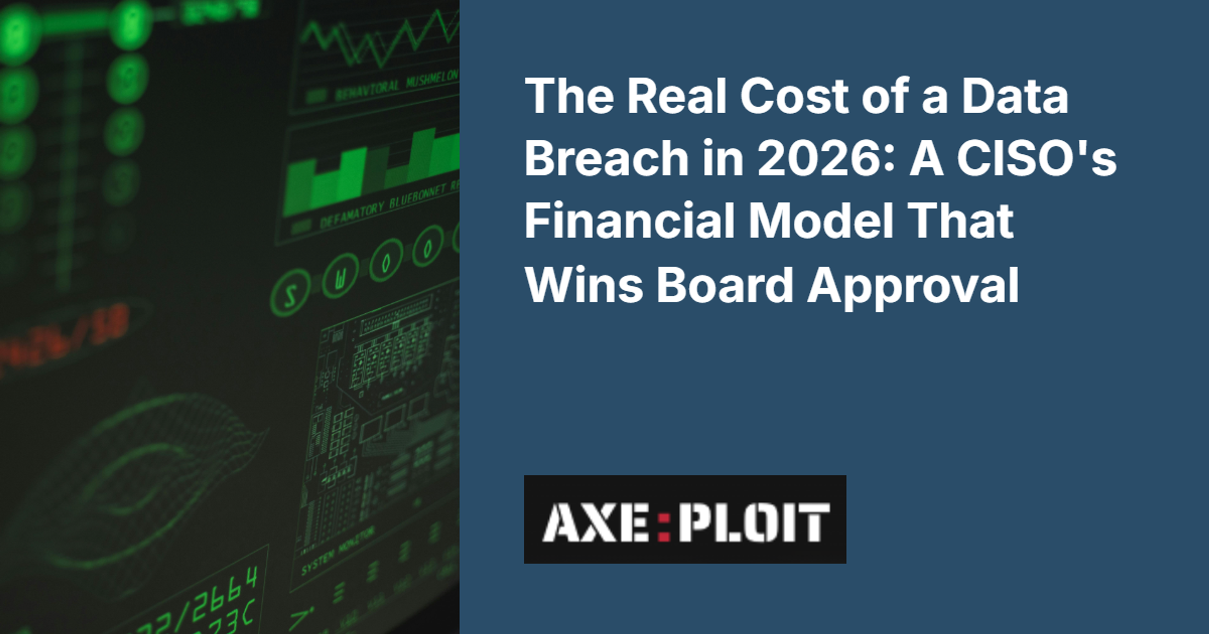 The Real Cost of a Data Breach in 2026: A CISO's Financial Model That Wins Board Approval