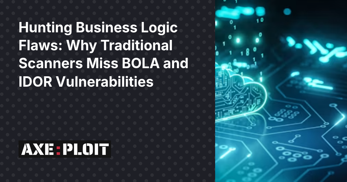 Hunting Business Logic Flaws: Why Traditional Scanners Miss BOLA and IDOR Vulnerabilities