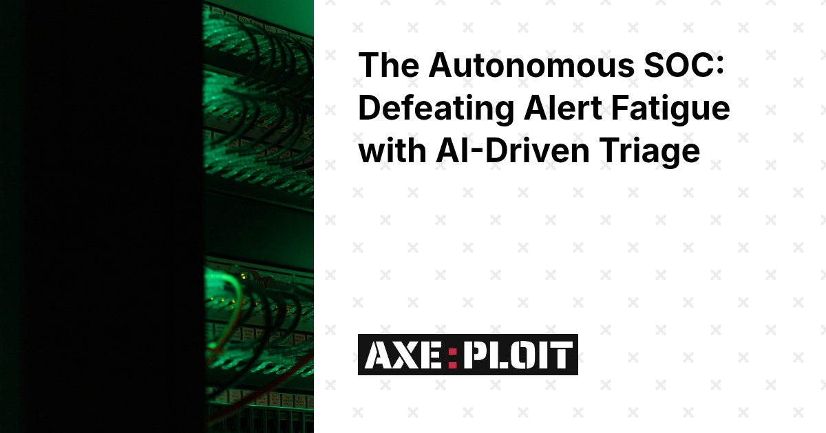 The Autonomous SOC: Defeating Alert Fatigue with AI-Driven Triage