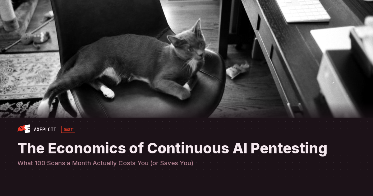 The Economics of Continuous AI Pentesting: What 100 Scans a Month Actually Costs You (or Saves You)