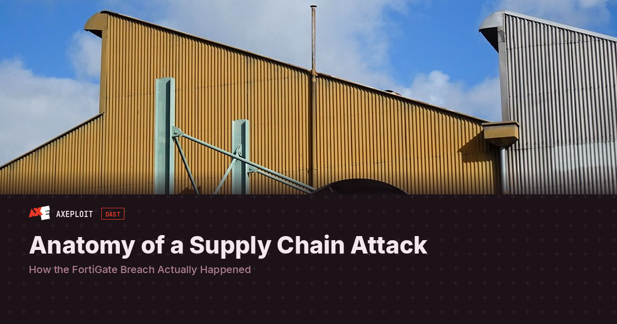 Anatomy of a Supply Chain Attack: How the FortiGate Breach Actually Happened