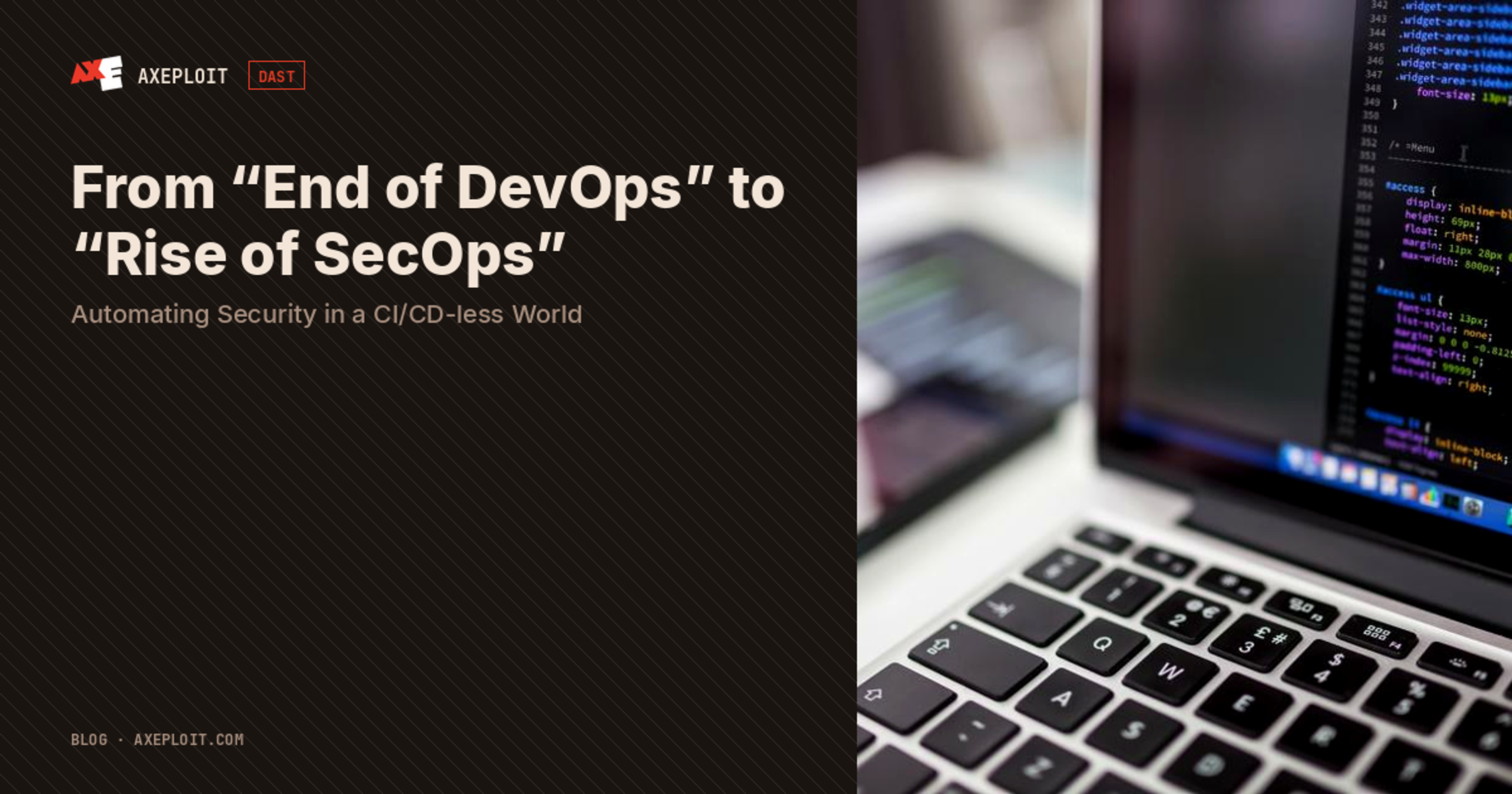 From “End of DevOps” to “Rise of SecOps”: Automating Security in a CI/CD-less World