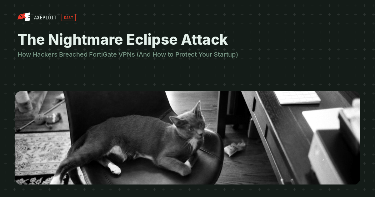 The Nightmare Eclipse Attack: How Hackers Breached FortiGate VPNs (And How to Protect Your Startup)