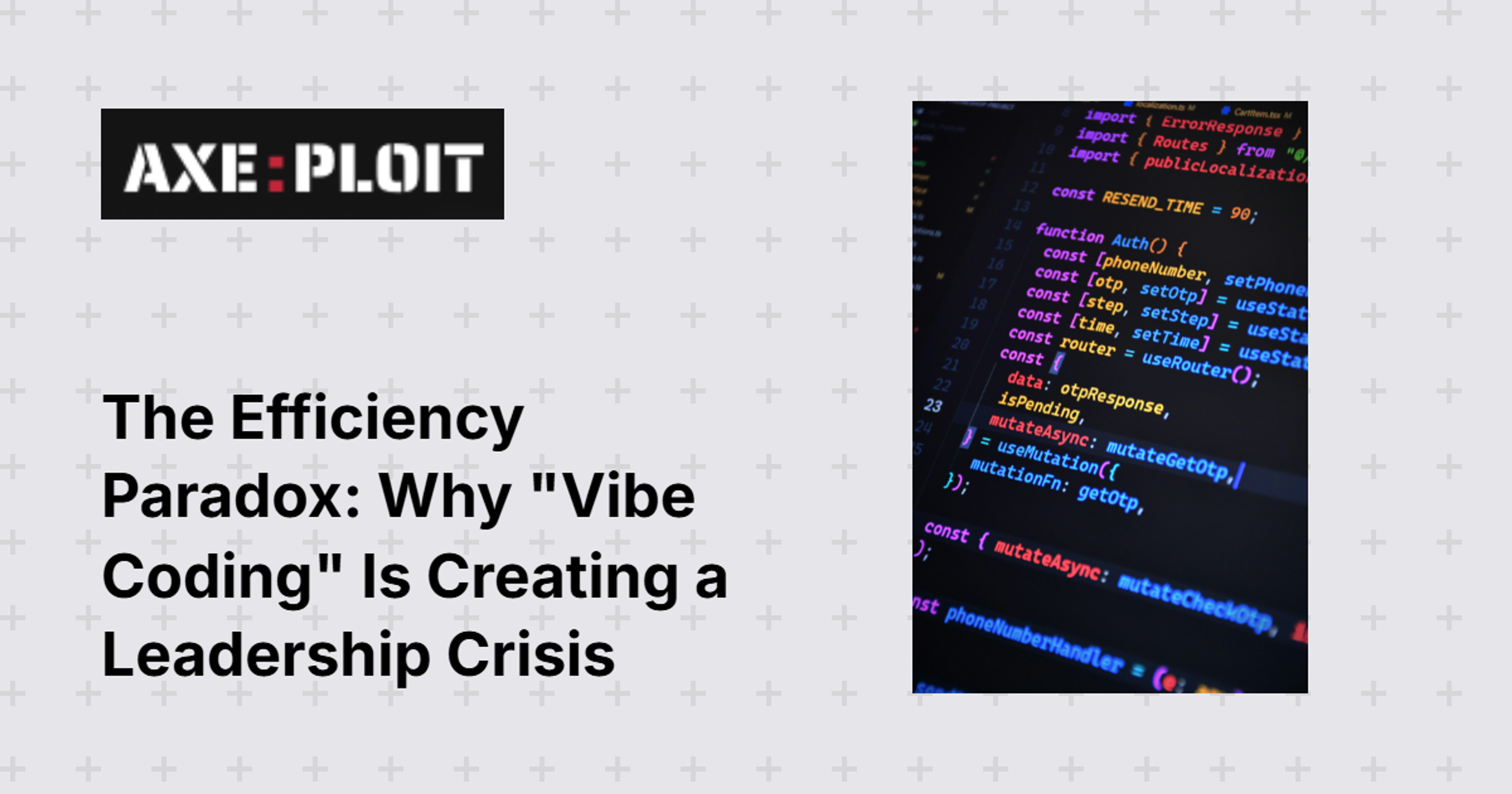 The Efficiency Paradox: Why "Vibe Coding" Is Creating a Leadership Crisis