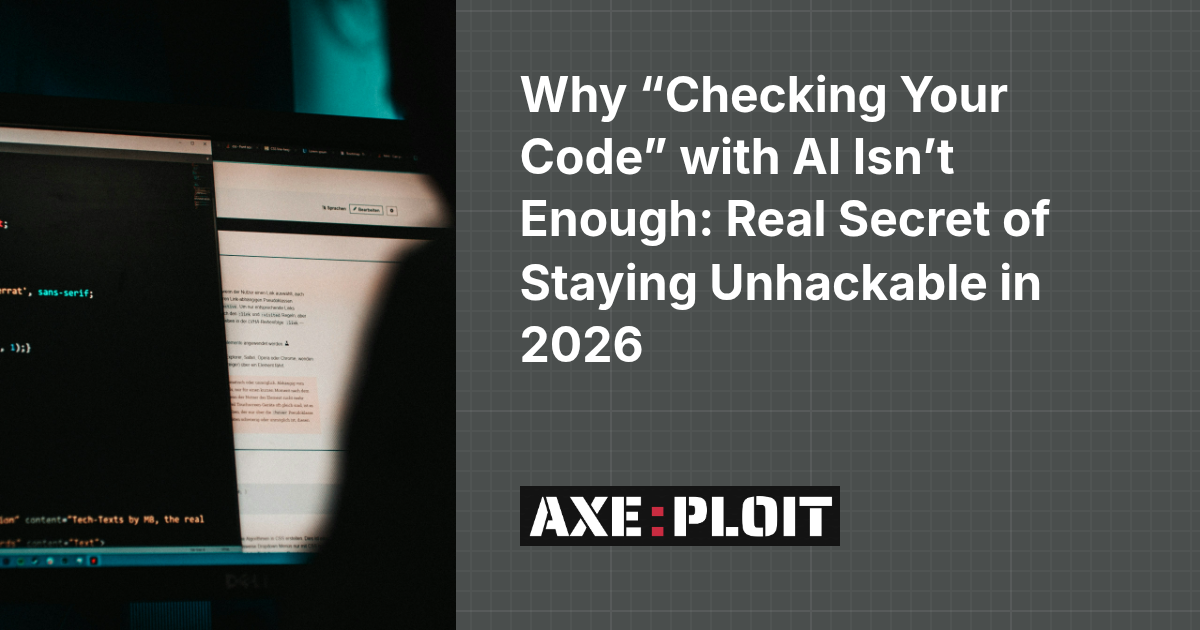 Why “Checking Your Code” with AI Isn’t Enough: Real Secret of Staying Unhackable in 2026