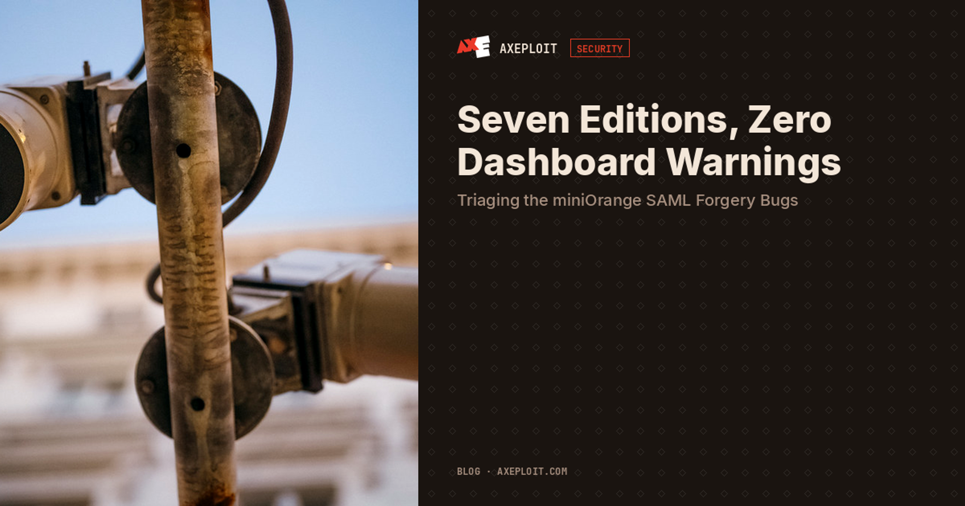 Seven Editions, Zero Dashboard Warnings: Triaging the miniOrange SAML Forgery Bugs