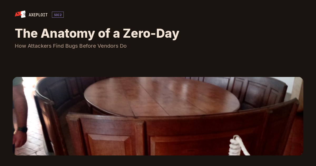 The Anatomy of a Zero-Day: How Attackers Find Bugs Before Vendors Do
