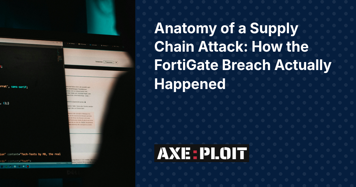 Anatomy of a Supply Chain Attack: How the FortiGate Breach Actually Happened