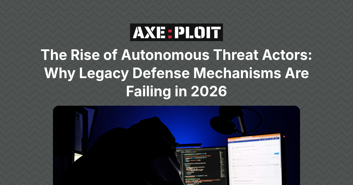 The Rise of Autonomous Threat Actors: Why Legacy Defense Mechanisms Are Failing in 2026