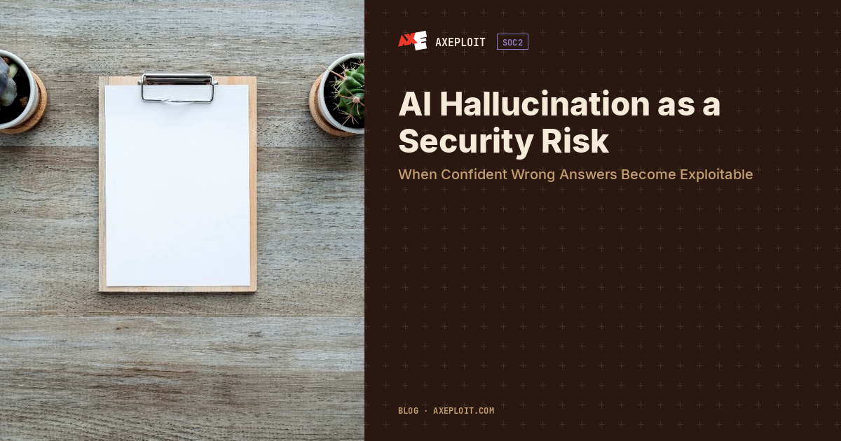 AI Hallucination as a Security Risk: When Confident Wrong Answers Become Exploitable
