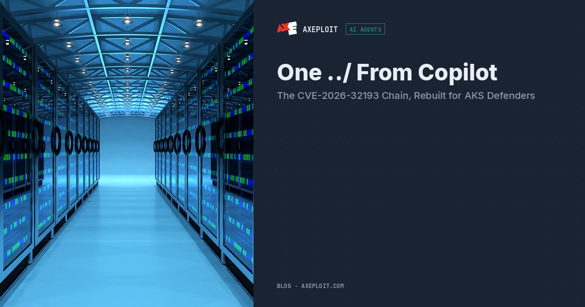 One ../ From Copilot: The CVE-2026-32193 Chain, Rebuilt for AKS Defenders