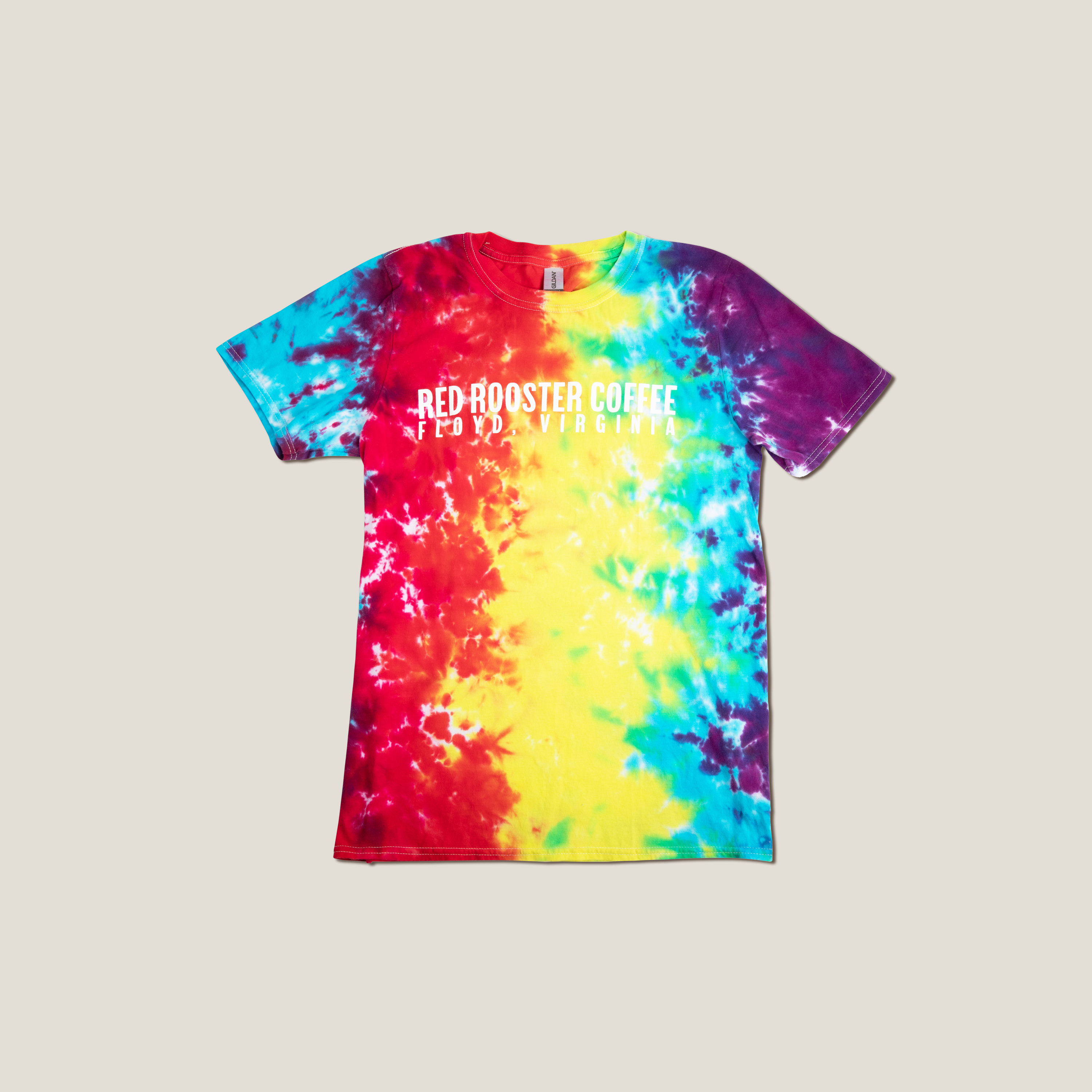 Navy Tie-Dye Tee - Red Rooster Coffee