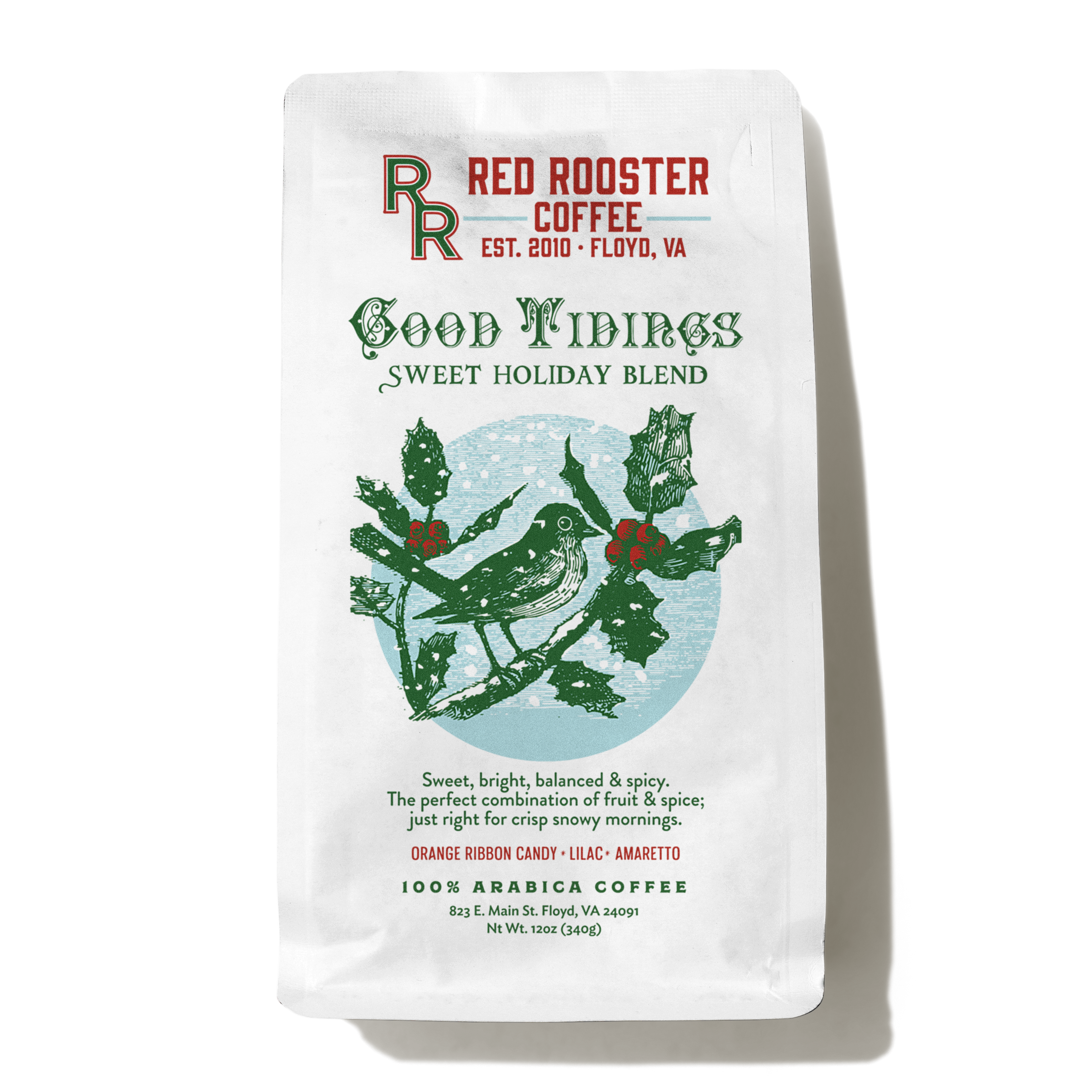 Red Rooster Good Tidings Holiday Sweet Light Roast Coffee