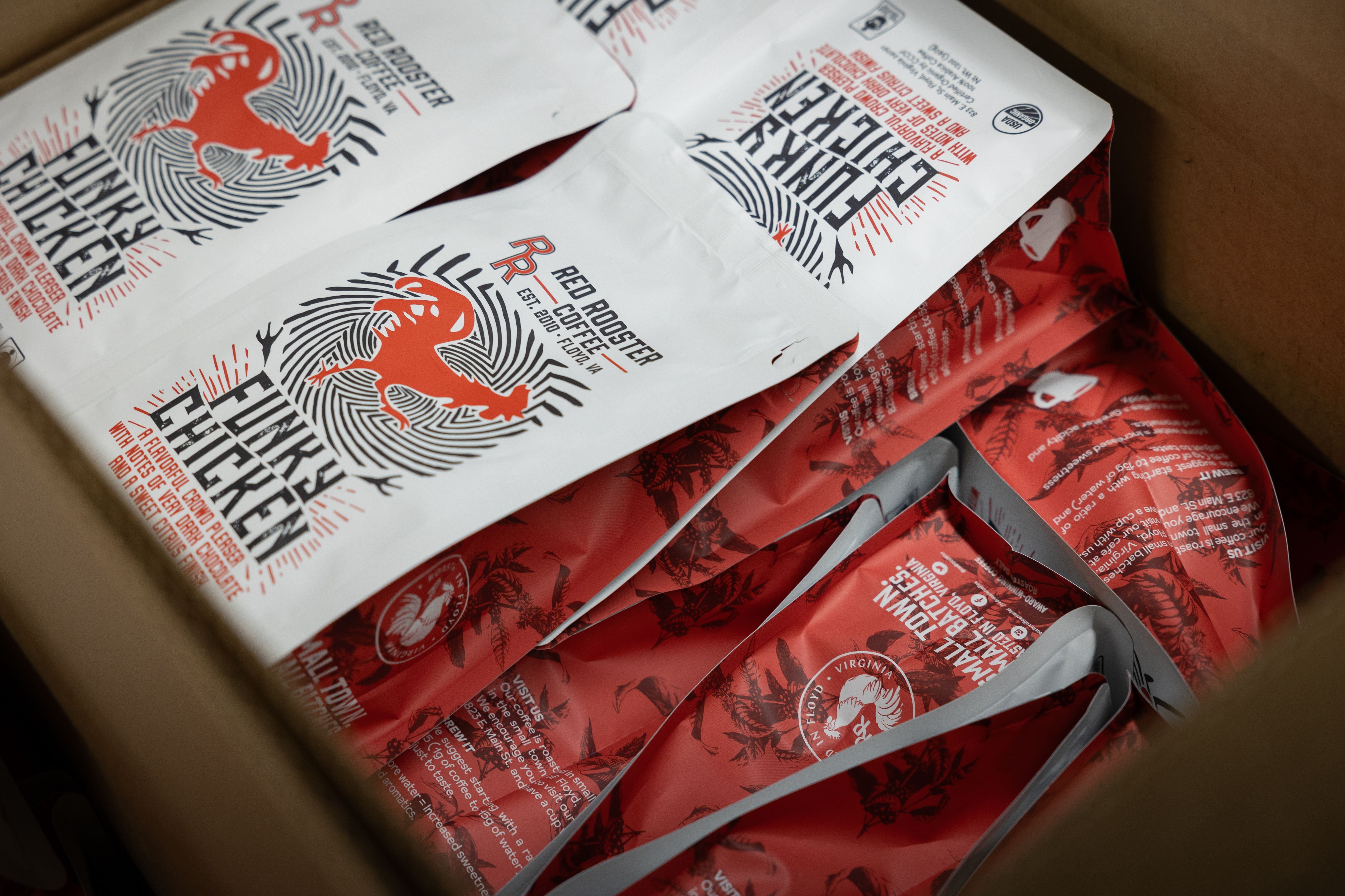 Organic Funky Chicken Medium Dark Roast Signature Blend Coffee