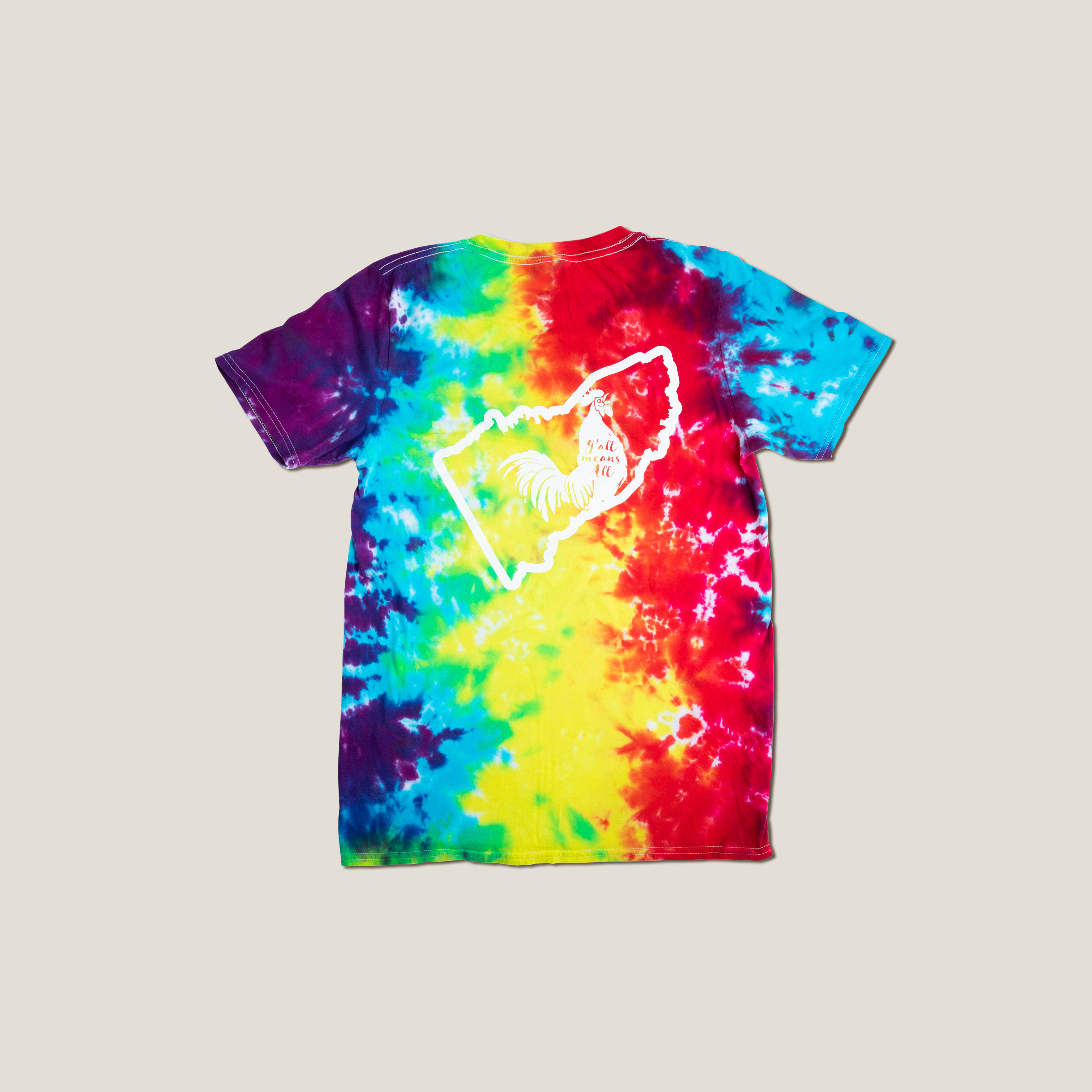 Navy Tie-Dye Tee - Red Rooster Coffee