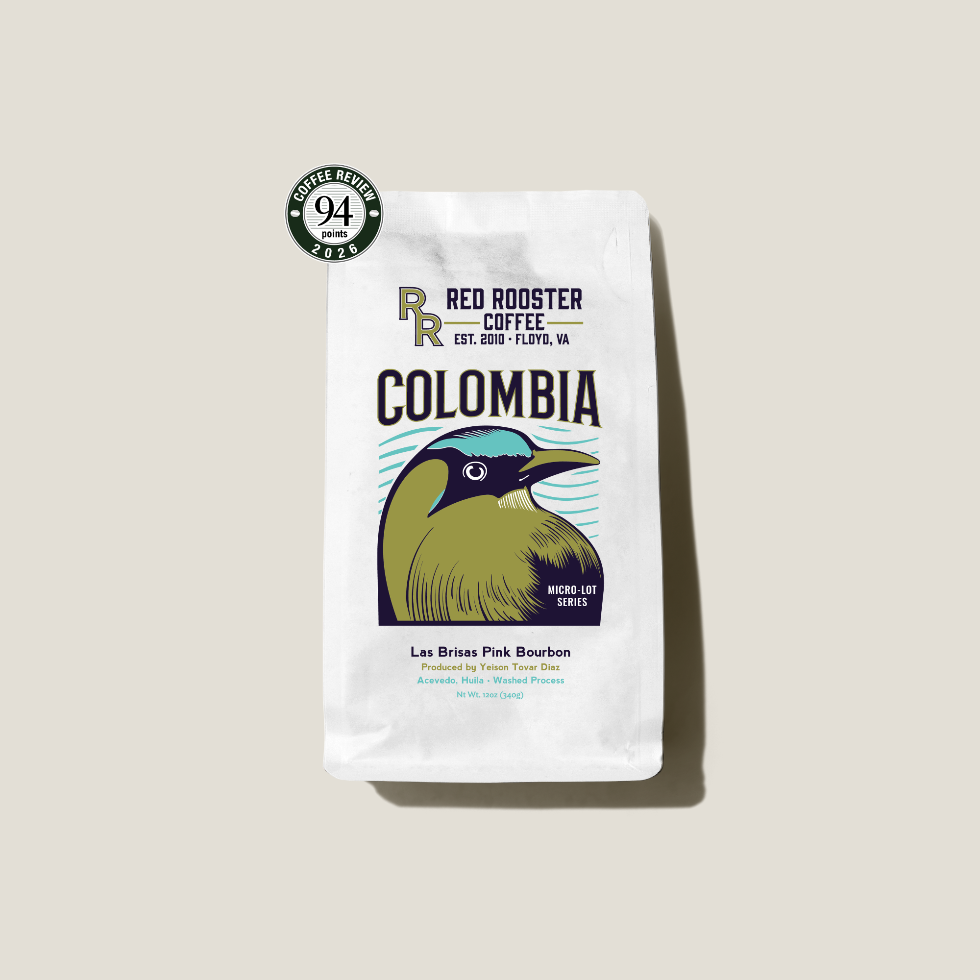 Colombia Las Brisas Pink Bourbon Light Roast Single Origin Coffee