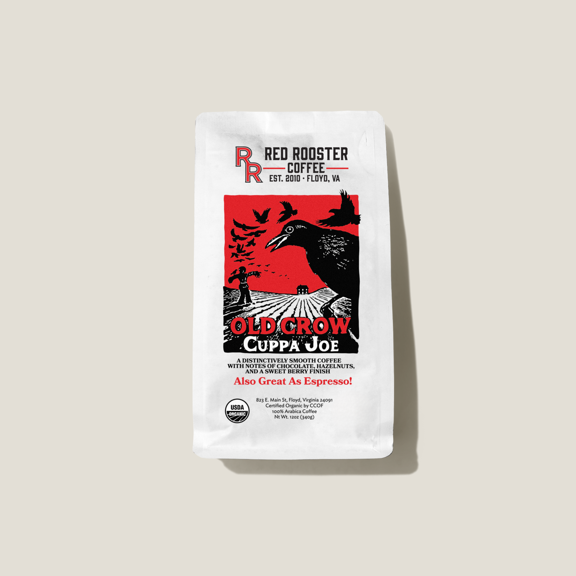 Organic Old Crow Cuppa Joe Espresso Drip Medium Roast Signature
