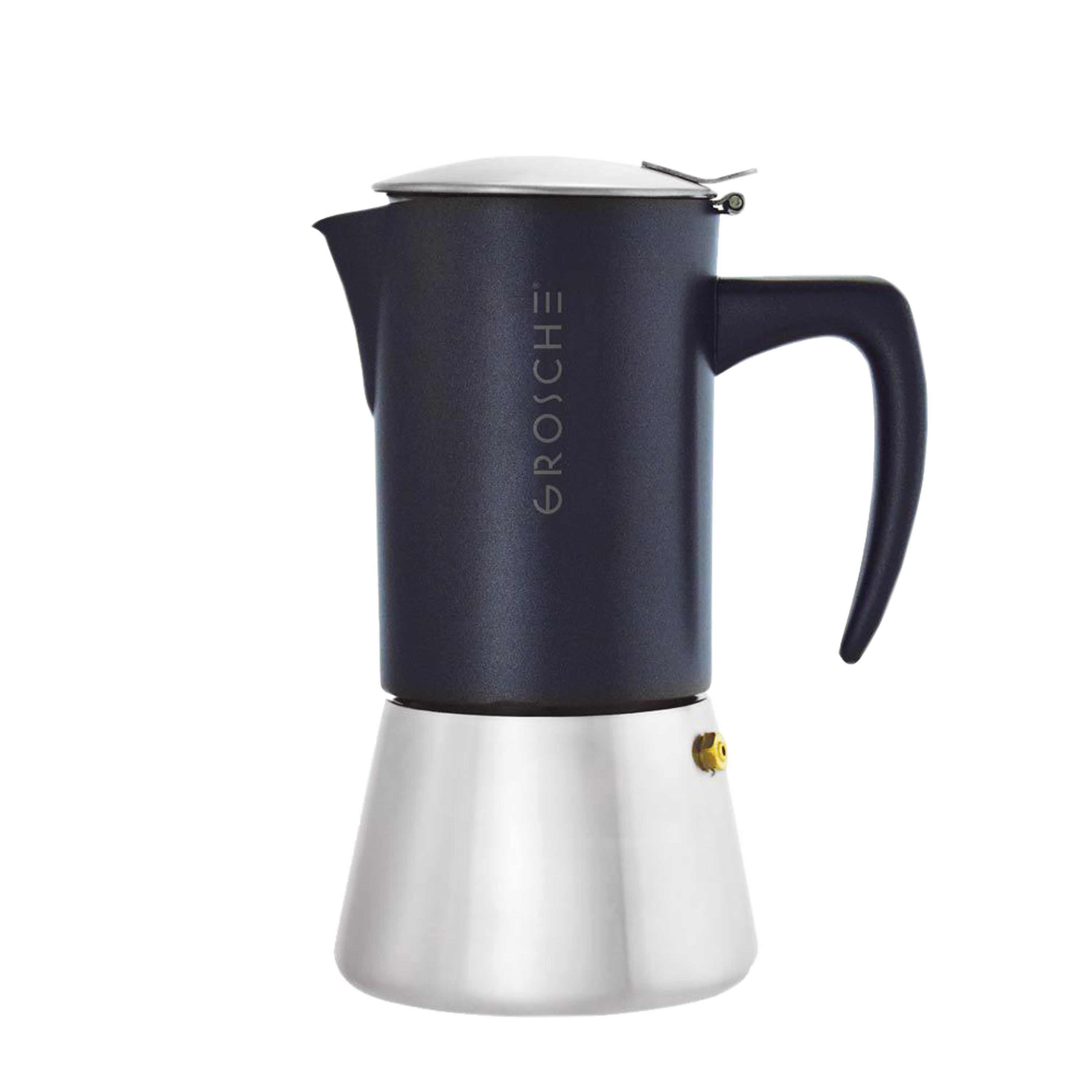 GROSCHE Milano Stovetop Espresso Maker Moka Pot 6 Cup - 9.3
