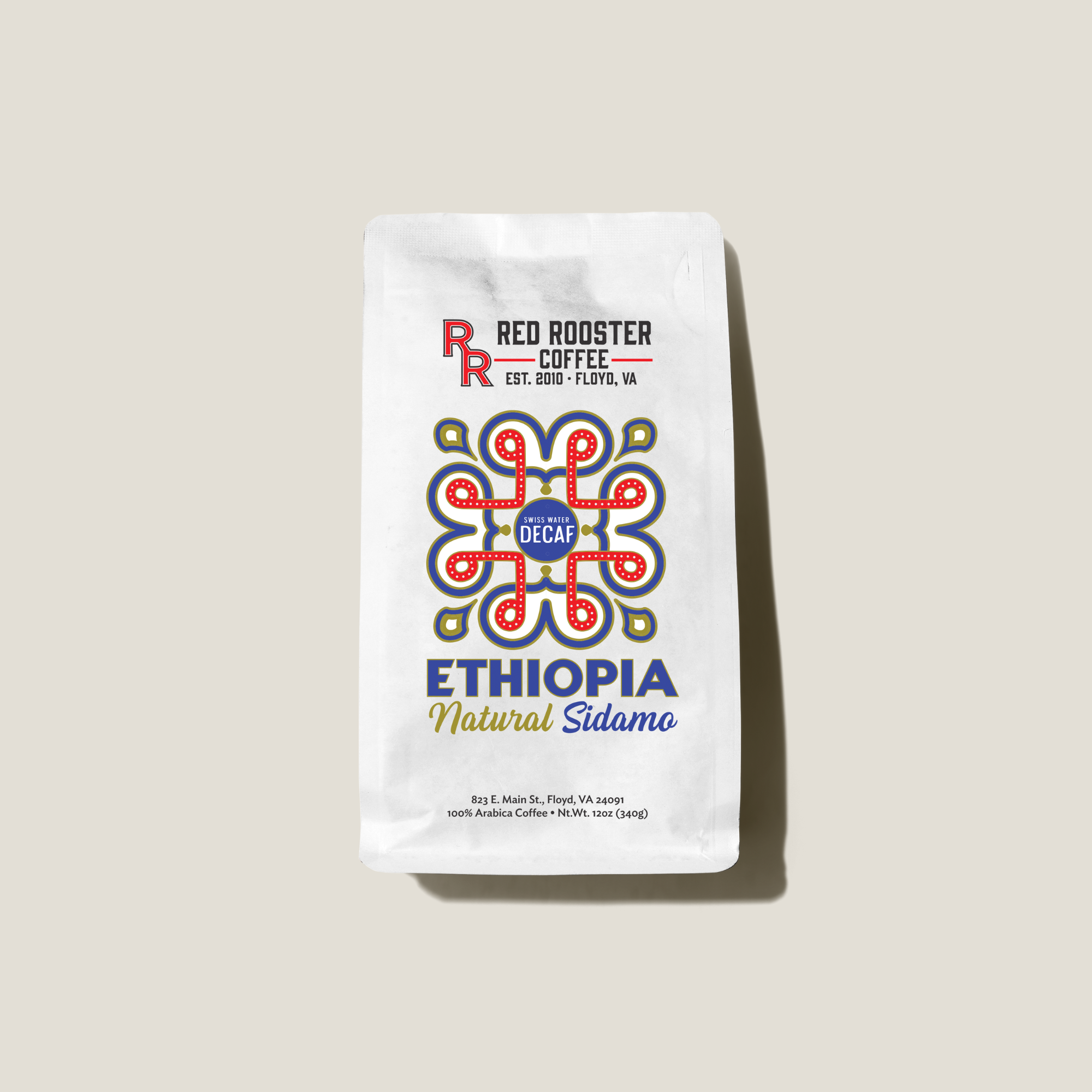 Decaf Ethiopia Sidamo Natural Light Roast Coffee