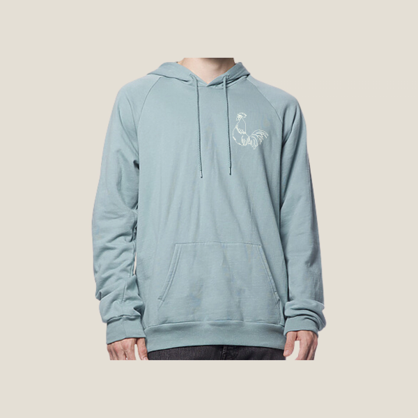 Organic Cotton Pullover Hoodie - Red Rooster Coffee