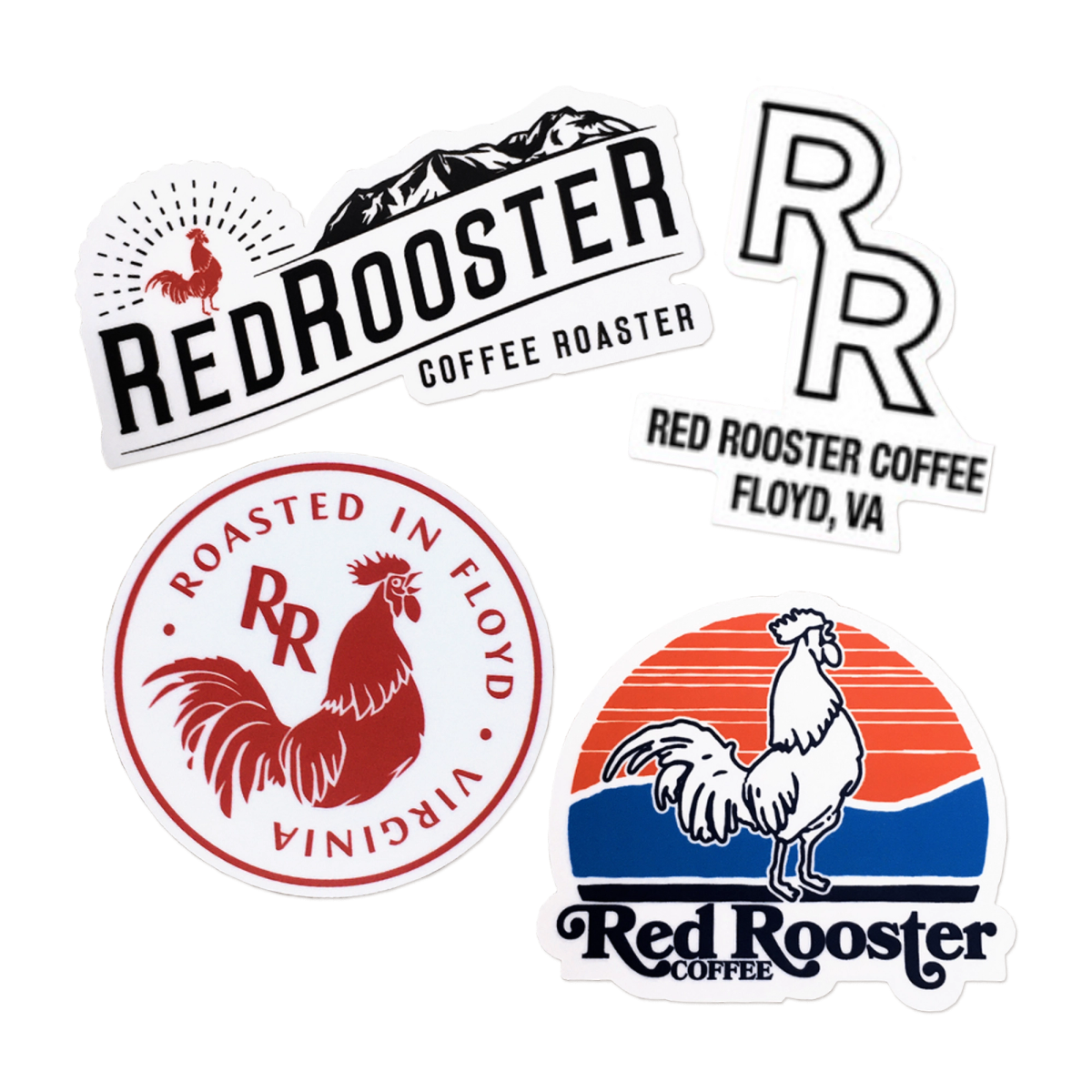 Black RR Logo Diner Mug - Red Rooster Coffee