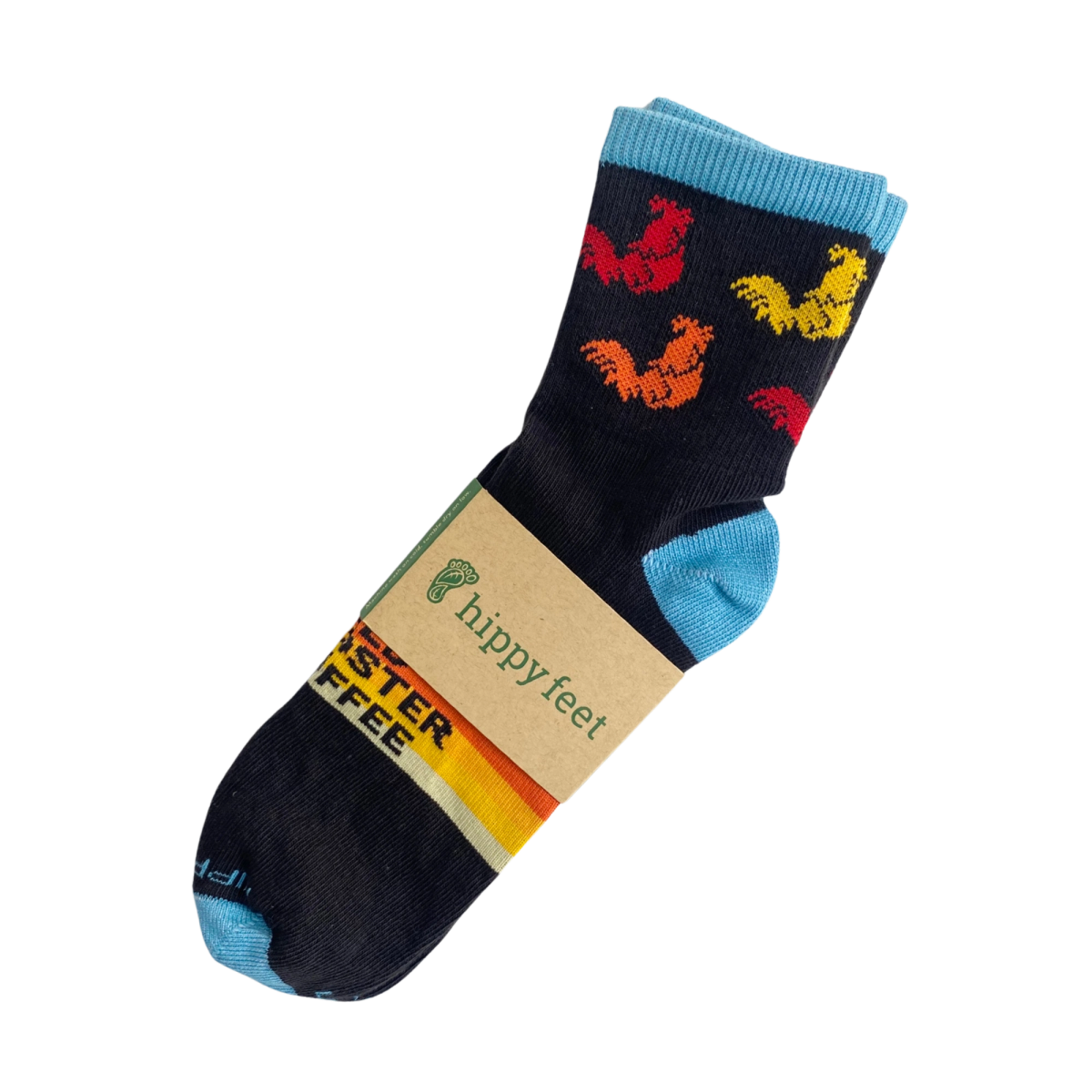 Quarter Crew Rooster Socks - Red Rooster Coffee Quarter Crew Rooster Socks - Red Rooster Coffee