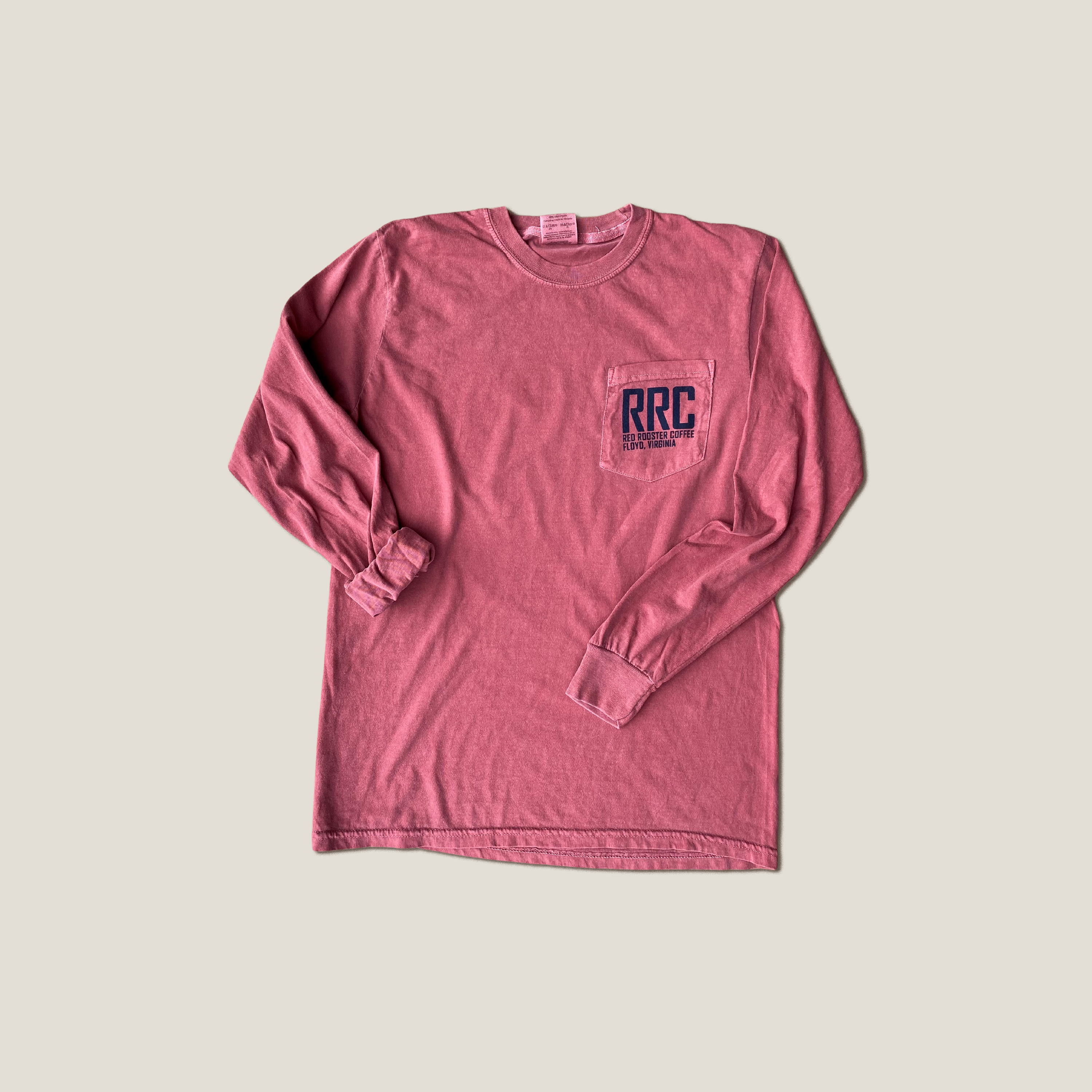 Long Sleeve Pocket Tee - Red Rooster Coffee
