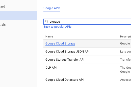 Google Cloud Screenshot
