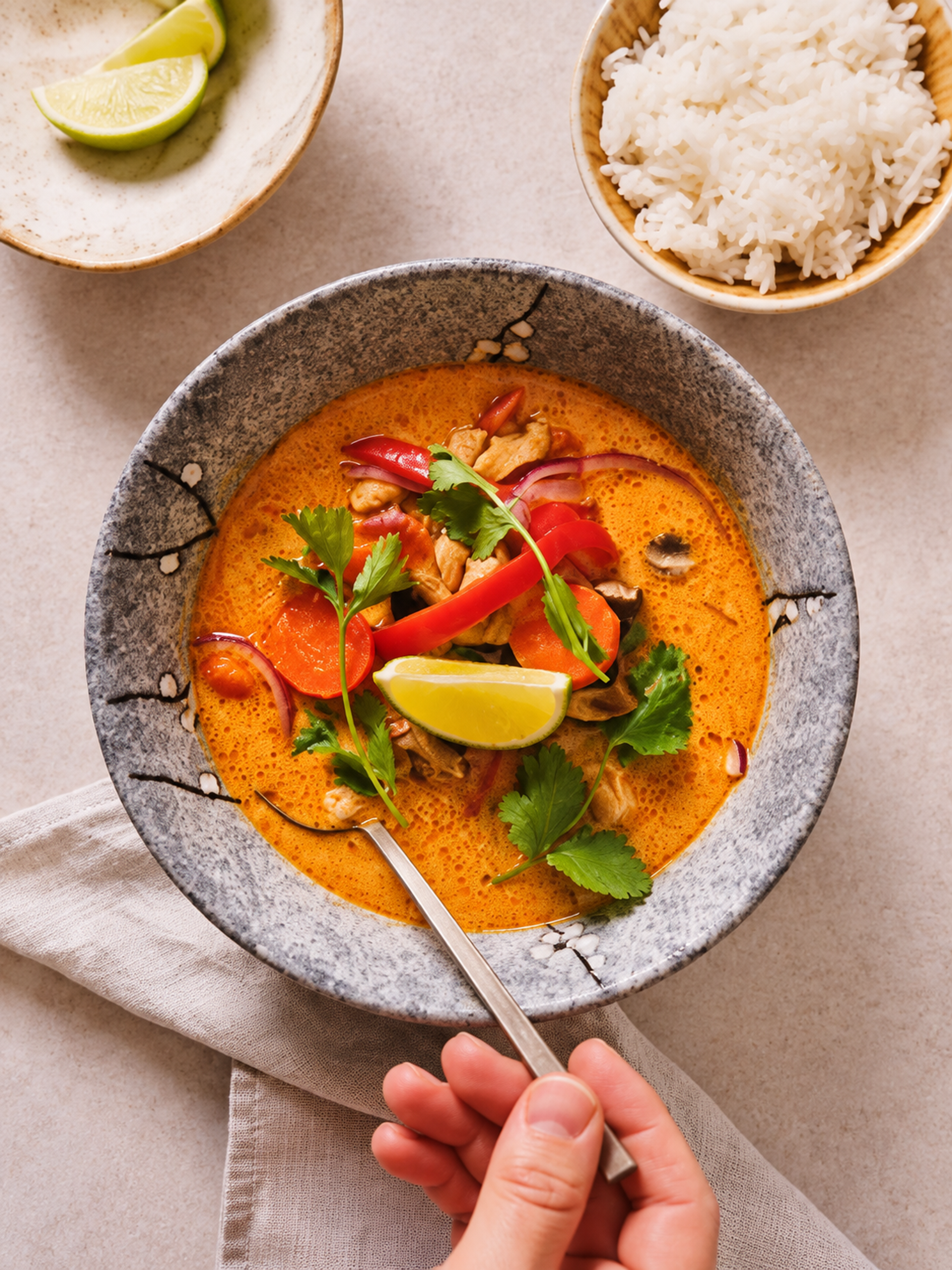 Tom kha gai-suppe