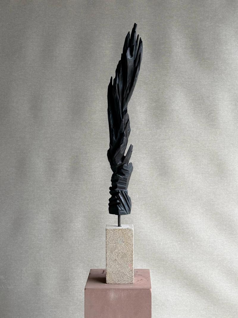 Jonathan Freemantle, Black Abstract Sculpture II