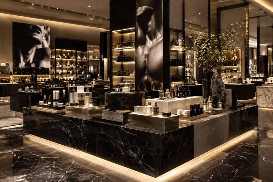 Luxury Skincare counter department store