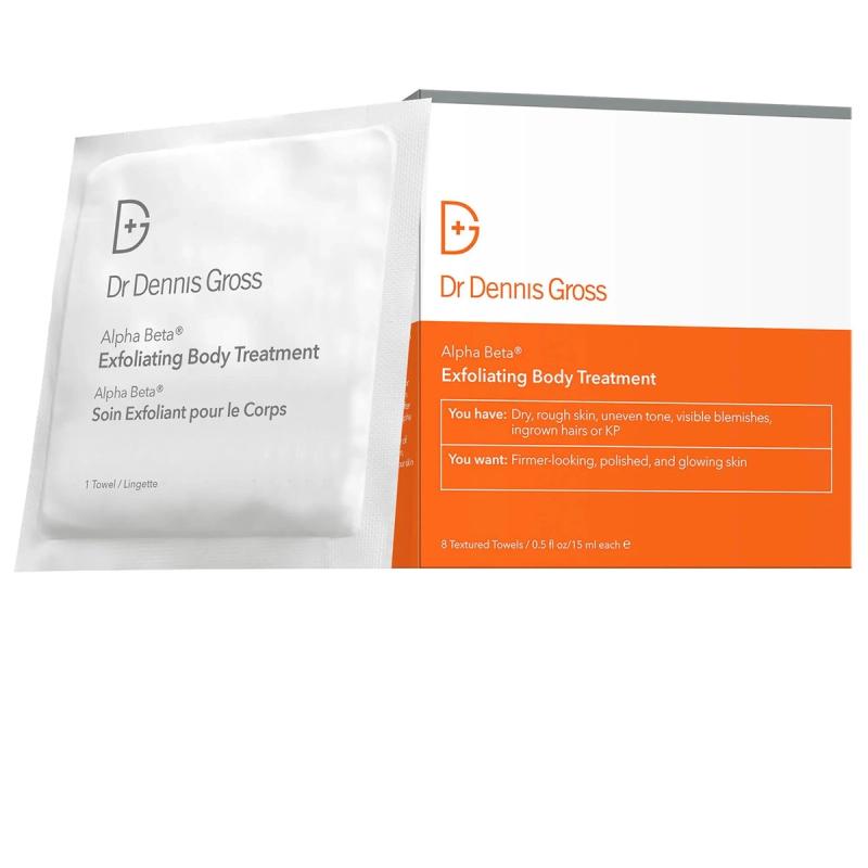 Alpha Beta Exfoliating Body Peel: AHA/BHA Treatment for Ingrown Hairs, KP & Dry Skin