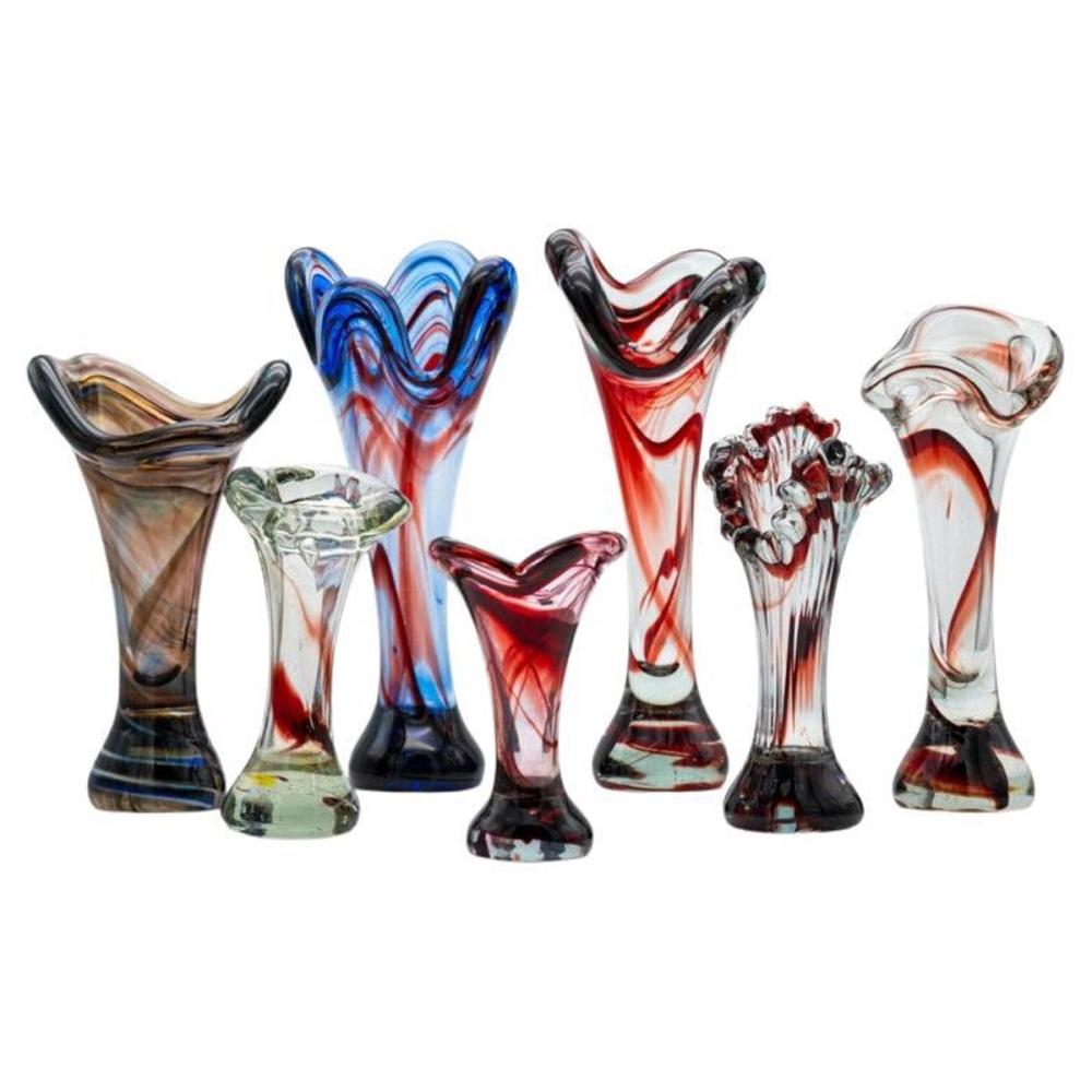 Murano Glass Vases, Murano