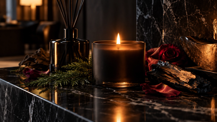Moody Candlelit Fragrance Vignette