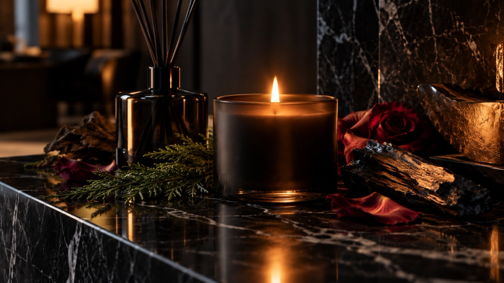 Moody Candlelit Fragrance Vignette