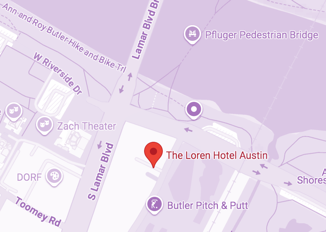 The Loren is at Riverside and South Lamar