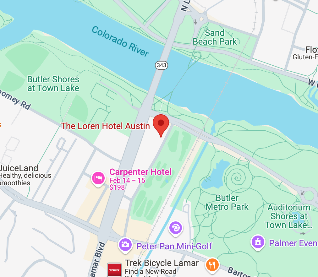 Map image of the Loren Hotel